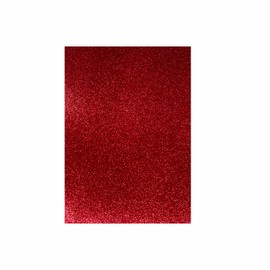 YZH Crafts Glitter Cardstock Paper,No-Shed Shimmer Glitter Paper,Crafting Glitter Paper Pad, DIY Party Deco by 8 Inch X 11 Inch, A4 Size (Dark Red)