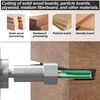LEPEVNEY 6-teiliges gerades Fräser-Bit-Set, 8 mm Schaft, Doppelrillen, Holzbearbeitung, Fräser-Bits,