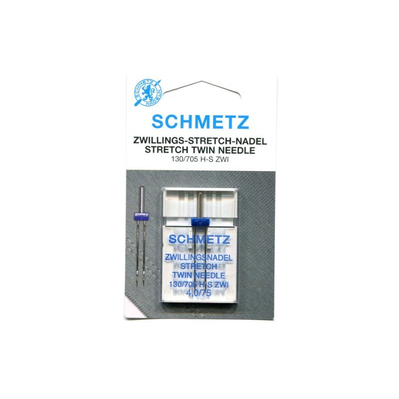 Schmetz Stretch Twin Sewing Machine Needle - Size: 4.0/75 (75