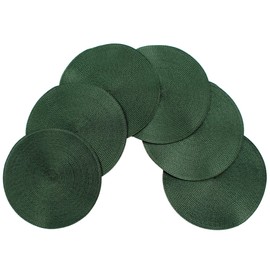 Vienna Woven Spiral Table Placemats 15 Inches Round Set of 6 Non-Slip Dining