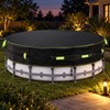 18FT Round 500D Winter Above Ground Pool Cover with Windproof
