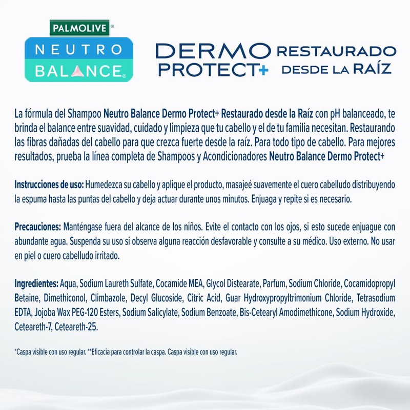 Palmolive Neutro Balance Shampoo Restaurador desde la Raiz 680ml