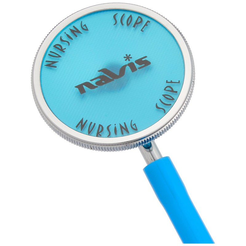 As One 0-1670-08 Navis Stethoscope, Inner Spring Type, Single, Sky