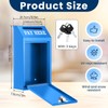 Yaocom Safe Cash Box Money Collection Metal Donation Box with