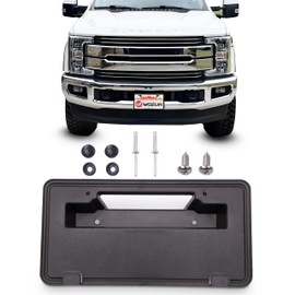 WOZUA Front Bumper License Plate Brackets Holder Mounting for Ford Super Duty F250 F350 F450 F550 2017-2019 HC3Z-17A385-AA FO1068183