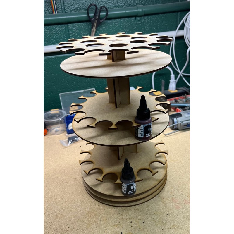 GameCraft Miniatures Rotating Paint Rack - For 22ml Pro Acryl