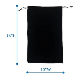 Portable Folding Cane Storage Bag, Flannel Walking Sticks Protective Pouch Travel Organizer for Disabled Elderly (Black)