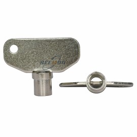 Recmod 5 Pcs E3-5-15 Series Barrel Keys Vise Action Nickel Plated Steel Large Compression Latch Tubular Key for RV Motorhome Camper, 4 notches fit Southco Lock RV Lock Storage