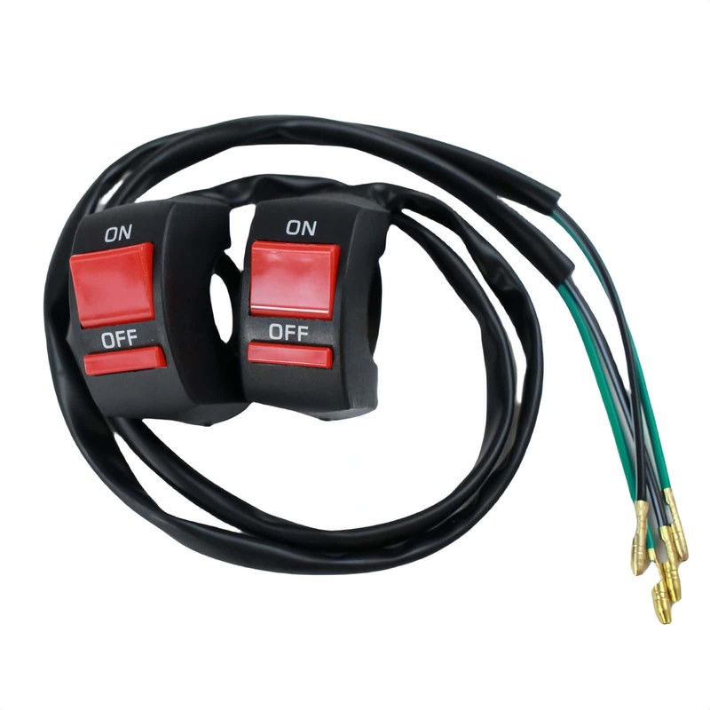 Trkimal 2pcs 22 mm Universal Motorcycle Handle On Off Switch,