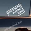 Car sticker in your choice of colour Ich nix nix