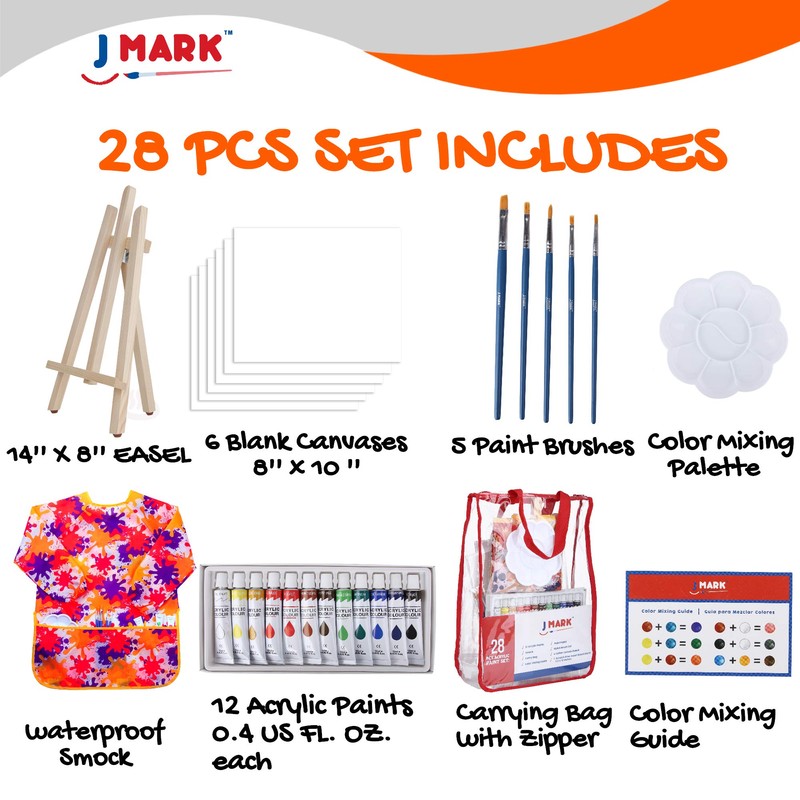 J MARK Ultimate Kids Paint Set – Complete Acrylic Paint