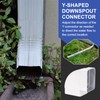 MECCANIXITY Gutter Downspout Elbows 90° Downspout Diverter 3x4 Inch A