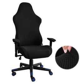 Nizirioo Gaming Chair Cover Office Chair Cover Chair Covers Black Stretchy Chair Cover Seat Cover Office Chair Gaming Chair Covers for Computer Gaming Chair Office Chair Racing Style (Black)