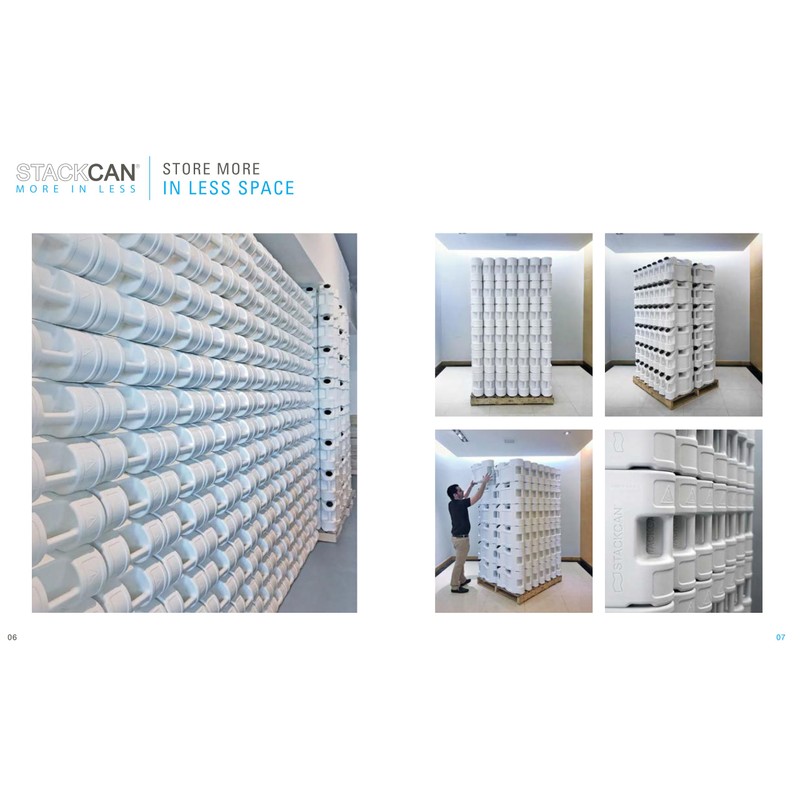 STACKCAN® 5 Gallon Stackable Emergency Water & Food Storage Container