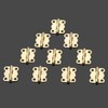 Mini Hinges, Trigger Hinges, 50 Pieces, For Wooden Boxes, Flat