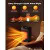 Space Heater, JRD 1500W Ceramic Portable Electric Heater with Remote,
