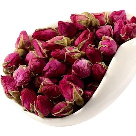 MQUPIN Rose Bud Tea Dried Red Rose-100% Natural Pure Flower Edible Buds Tea Culinary Food Grade Red Rosebud for Drinking DIY Gift (250g/3Packs)