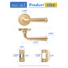 MRML Brushed Gold Passage Door Handle, Interior Hall Closet Light