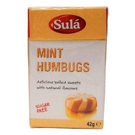 Sula Mint Humbugs SUGAR FREE - 28 x 42gm