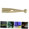 Kisangel Bone Covers 10Pcs Metal Tail Beads 3mm Holes Gold