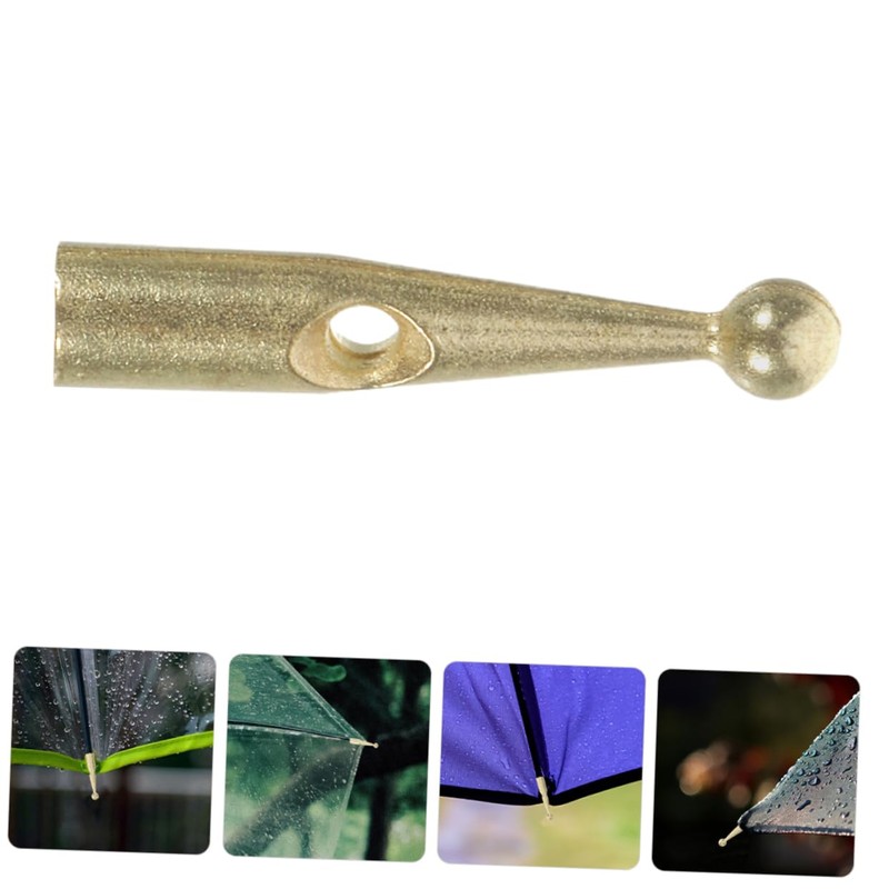 Kisangel Bone Covers 10Pcs Metal Tail Beads 3mm Holes Gold
