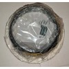 Emerald 6" White Ring Black Baffle Trim- P30W (6 Pack)