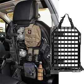 Rigid Molle Panel for Vehicles,Tactical Seat Back Organizer Car Organizers and Storage Back Seat Truck Gun Rack 21.3"*14.2"