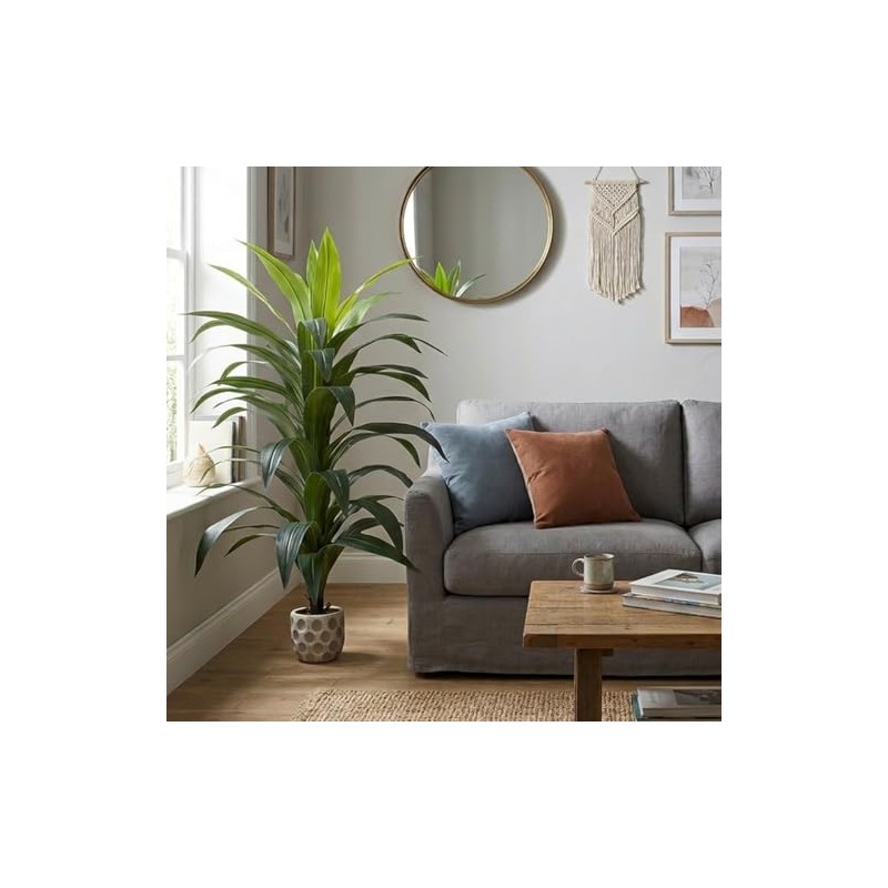 Artego Planta Artificial Decorativa Moderna con Maceta hogar Sala Comercio
