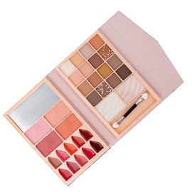 Sombra de ojos de maquillaje profesional, paleta de sombras de ojos de contorno oculto  Paletas de maquillaje de larga duración - Kit de maquillaje...