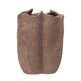 Bloomingville Stoneware Vase, Distressed Matte Lilac Reactive Glaze Wall Decor, 6" L x 6" W x 8" H, Purple