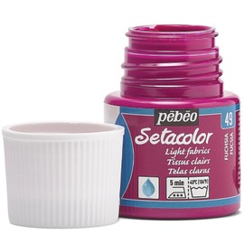 Pebeo Setacolor Light Fabric Paint 45-Milliliter Bottle, Fuchsia,Fuschia