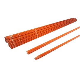 The ROP Shop | 5/16 Inch (Pack of 10) Orange 48 Inch Non-Reflective Driveway Markers, Snow Stakes Poles for Snow Plowing Driveways, Parking Lots, Walkways, Sidewalks