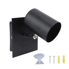 Black GU10 Bulb Holder Modern Lamp Base Metal Light Socket Ceiling Lamp Wall Mounted Bulb Converter Lighting Accessories 85‑265V
