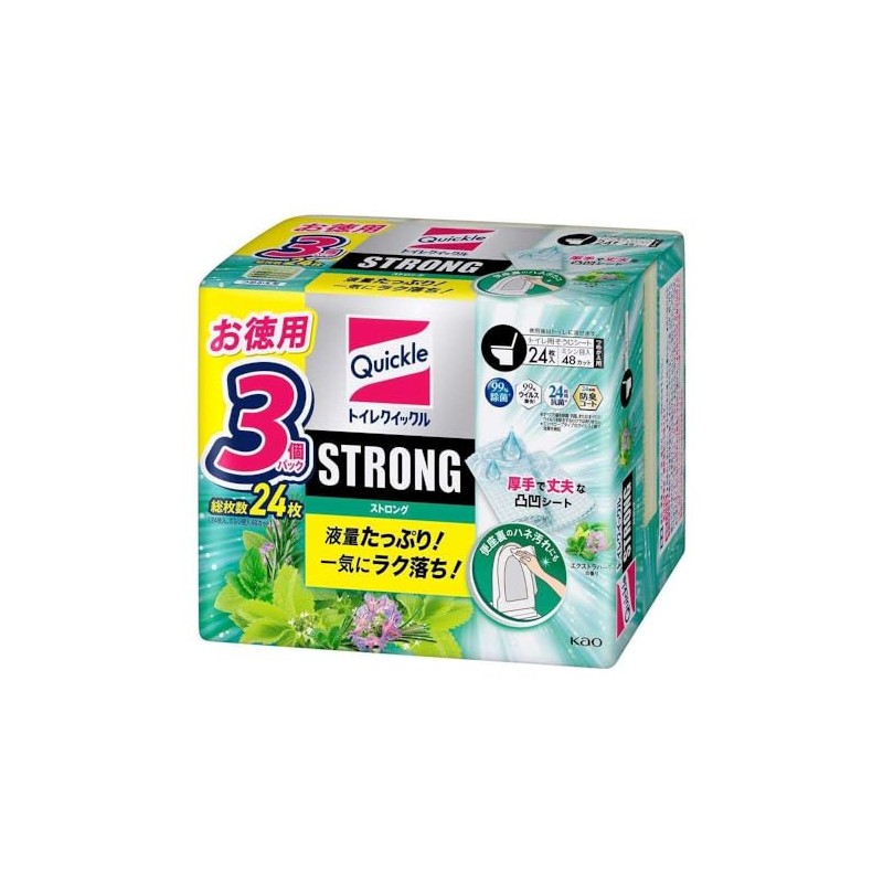 Kao Toilet Quickle, Strong, Extra Herb Scent, Refill, 24 Herb