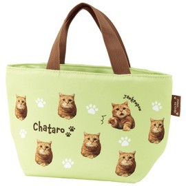 Skater YEB5-A Canvas Lunch Bag, Tote Bag, Zipper, Bento Box, Chataro and Kinako