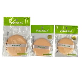 Princia Caron Powder & Cushion Makeup Sponge Set (Small, Medium, Large) Large Round Puff 7ea