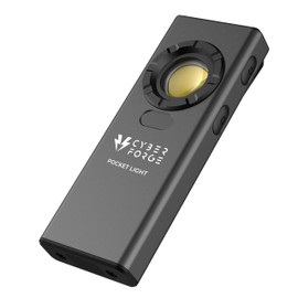 Cyber Tools Rechargeable Work Light 1200 Lumen Flat Flashlight - Tactical EDC Flashlight with Magnet and Pocket Belt Clip for Car, Work, Hunting, Outdoors