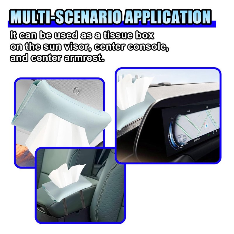 Car Visor Tissue Holder - Leather Tissue Box Holders Car