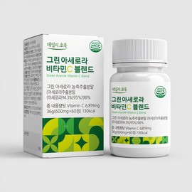Daily Green Green Acerola Vitamin C 6819mg blend 60 tablets, 6 units / 그린 아세로라 비타민C 6819mg 블렌드 60정, 6개