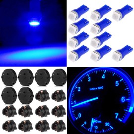 6Pcs X27.168 Stepper Motor with 10Pcs Blue T5 LED Light Bulbs with Scokets Speedometer Instrument Gauge Cluster Repair Kit Fit for GM For Toyota for Honda For Ford For Chrysler For Chevy