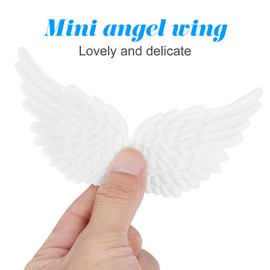 12PCS White Mini Angel Wing for Crafting, Creative Fairy Wings, DIY Decor Wings Angel Ornaments DIY Angel Wings for Crafts Costume Backpack Accessary Crafts Decorative Props