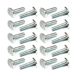 POWERTEC 1/4"-20 T Track Bolts 20 Pack for T Track, 1 Inch Long T Slot Bolts for Universal T Track, T Track Accessories for Woodworking Jigs and Fixtures (QTB1004)