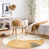 Lahome Boho Round Rugs - 6Ft Round Rug Washable Soft