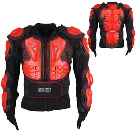 WEWAYSTEP Motorcycle Protective Jacket Full Body Armor, Chest Spine Protection Dirt Bike Gear for Men Motocross MTB Racing