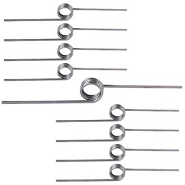 Ctyjia 10 PCS 304 Stainless Steel Torsion Spring, 0.7mm Wire Diameter, V-Shaped Return Springs, 3 Laps 180 Degree Springs Compression, Outer Diameter 4.5mm