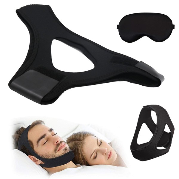 Airflow jaw strap, chin strap for sleeping, adjustable chin strap
