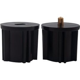 Lihopefe Universal Replacement Mounting Brackets of Exterior Sun Shades Roller up Blinds,Indoor/Outdoor (Black, 38mm Clutch Plug)