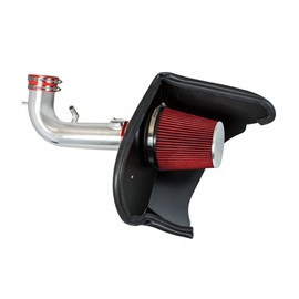 Cold Air Intake Airflow Induction System with Heat Shield Kit + Filter Combo Red Compatible For 16-24 Chevy Camaro 3.6L V6