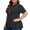 Casei Women's Plus Size Golf Polo Shirts Short Sleeve Collared