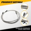 Jecoupoon 6AN 70" Transmission Oil Cooler Hose Line kit Compatible